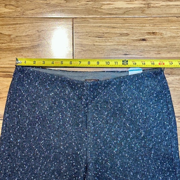 J.Mclaughlin Women’s Carter Navy Sequin High Waist Wide Leg Pants Size 10L‎ - Picture 6 of 11